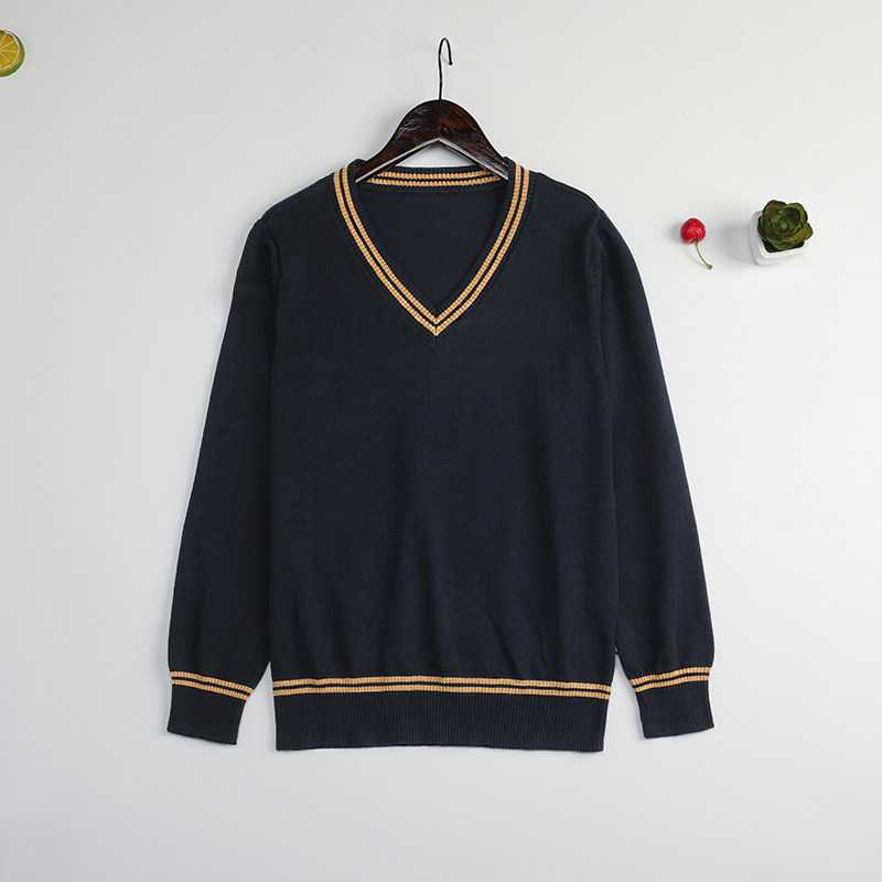 学院英伦风校服毛衣细毛线春秋款