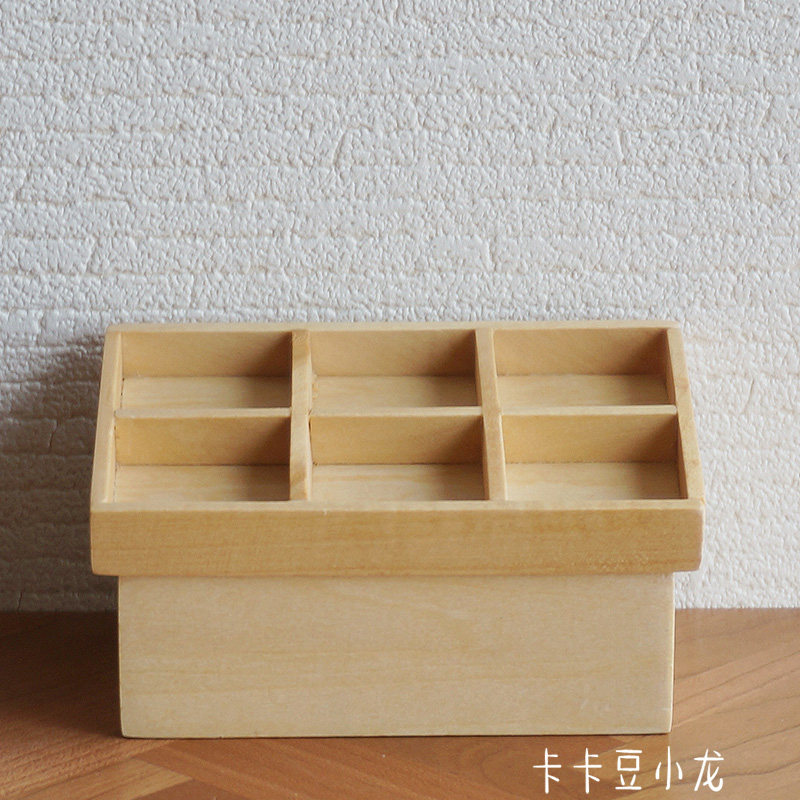 娃屋ob11微缩食玩模型六格展示台水果柜蔬菜柜展示架蔬菜摊场景