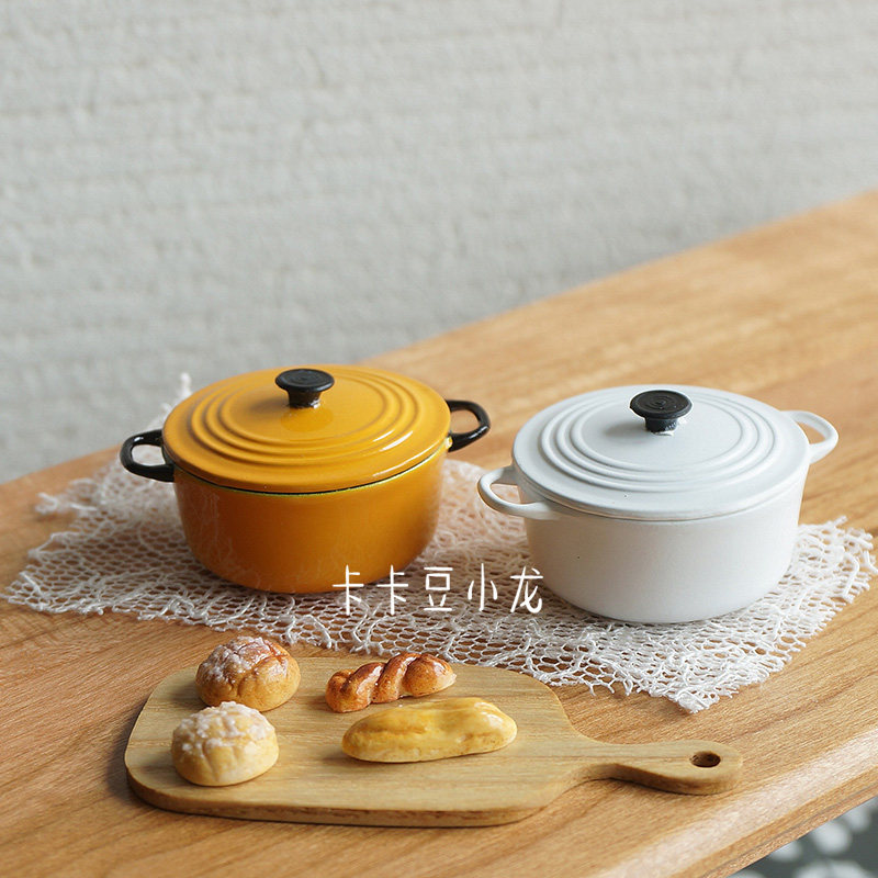 dollhouse娃屋6分8分ob11 迷你家具食玩厨房场景北欧风汤锅厨具