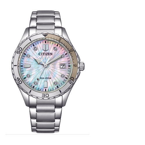 CITIZEN女士光动能钢带防水表