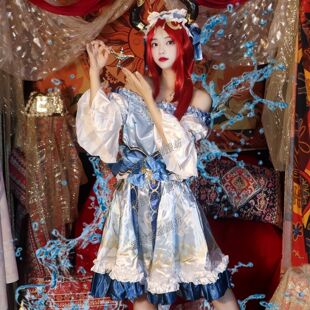原神联动GIGO妮露cos服缤纷派对日服新皮肤洋装游戏cosplay服装女