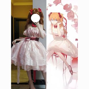 EVA明日香cos服新世纪福音战士动漫连衣裙服装女同人花之语全套装
