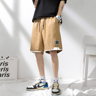 休闲短裤 潮流百搭沙滩裤 男2025夏季 宽松透气空调裤 子 薄款 日系大码