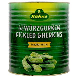 德国进口冠利俄式酸青瓜9.7kg 商用大桶装俄罗斯汉堡热狗酸黄瓜片