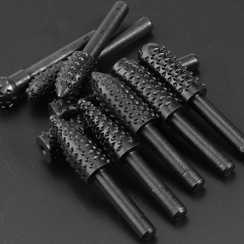 木工旋转锉刀打磨钻头木材开槽钻头硬木打磨雕刻工具专用电动磨头