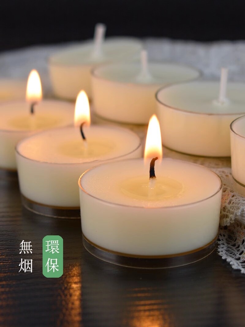 无味天然蜡烛低温椰子蜡小茶蜡火漆蜂蜡家用温茶蜡烛香薰加热专用