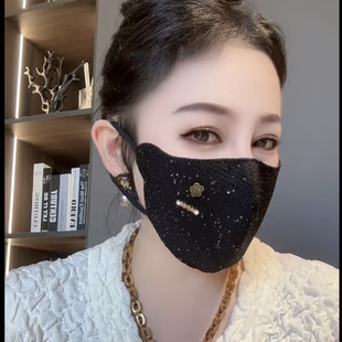 满天星山茶花网红款 3D立体口罩显瘦保暖防风水洗男女通用透气舒适