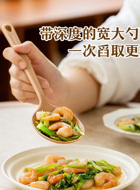 树可莫兰迪硅胶分餐勺大号公勺高级感吃饭家用调羹食品级长柄勺子