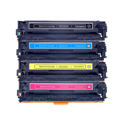 适用CE320A惠普CM1415fn硒鼓CP1525n打印机墨盒CM1415fnw碳粉盒CP1525nw息鼓HP128A彩色墨盒晒鼓hp1525墨粉盒