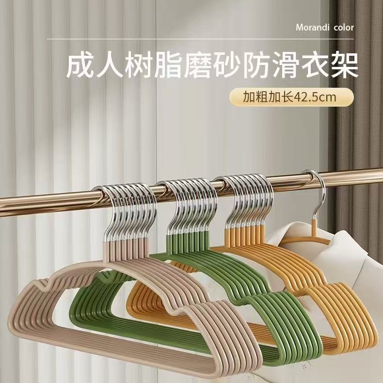 加粗加大加厚成人防滑衣架无痕防肩角衣撑子阳台晾晒家用挂衣专用