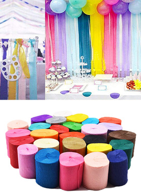 32ft 10m Crepe Paper Streamers DIY Paper Garland Photography