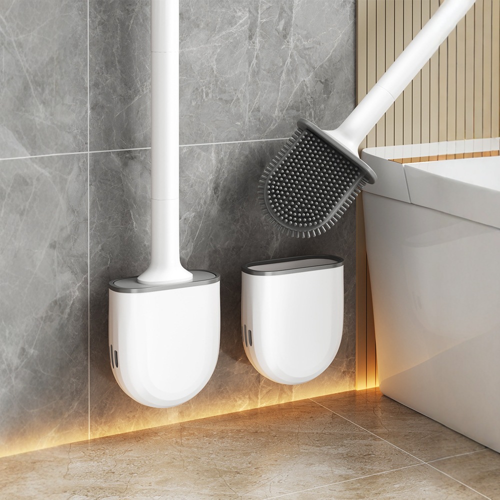 马桶刷硅胶家用无死角2025新款厕所专用刷子壁挂式卫生间清洁神器