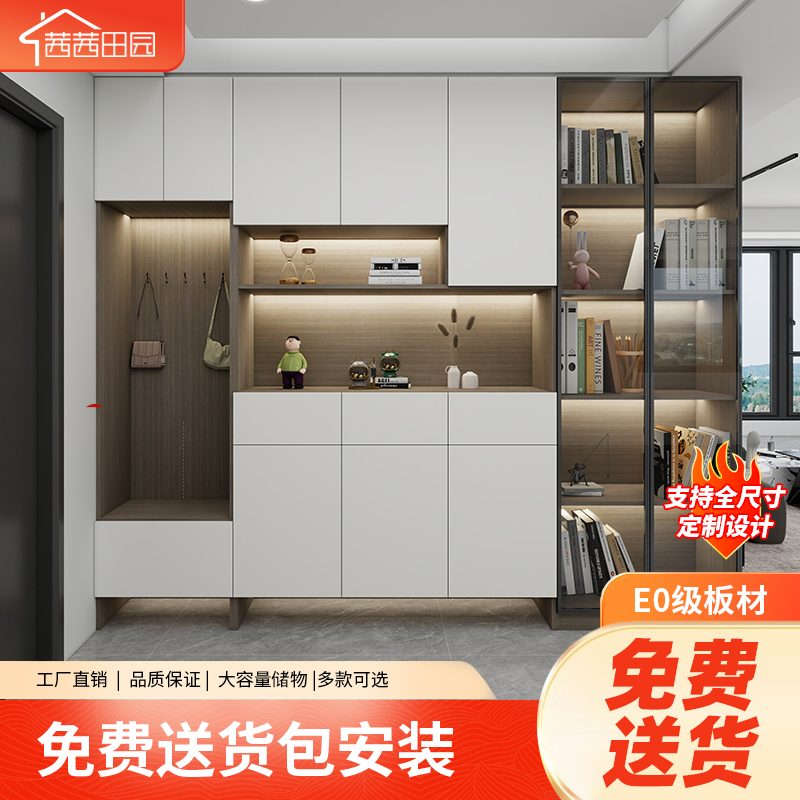 茜茜田园简约玄关鞋柜支持定制