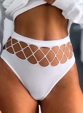Sexy Women Panties Fishing Hollow Out Underwear Cotton Crotc