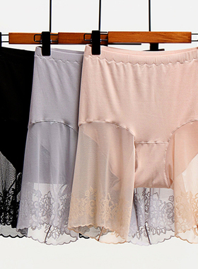 Plus Size Shorts Under Skirt Sexy Lace Anti Chafing Thigh