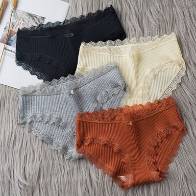 3PCS/lot Cotton Panties Women Comfortable Underwears Sexy Mi