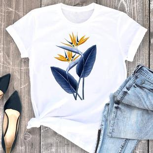 2021 Fashion Women Flower Trend Cartoon 90s Clothes Cute