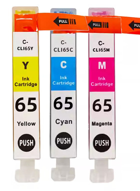 CLI65墨盒CLI-65 PIXMA PRO200黑色彩色墨水盒含墨水CLI65芯片