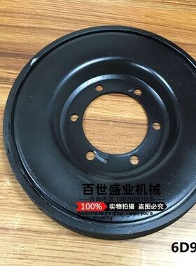 适用 挖掘机小松PC200-5-6小机头6D95发动机皮带轮平行胶 平衡块