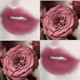 哑光雾面不易脱色低饱和口红素颜淡妆 干枯玫瑰色口红 3支99元