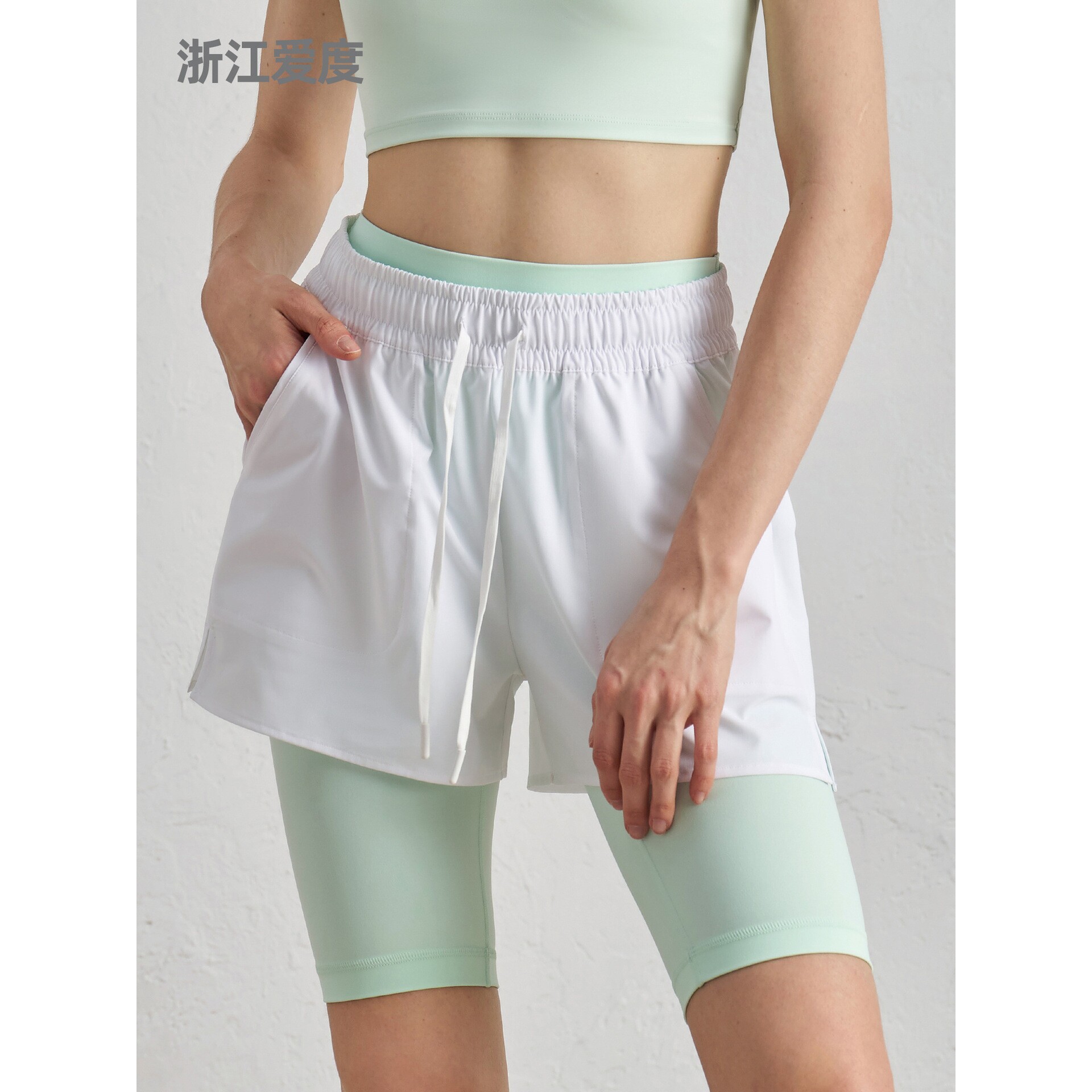 浙江爱度服饰有限公司挺括SZ防晒跑步短裤长跑马拉松运动宽松休闲