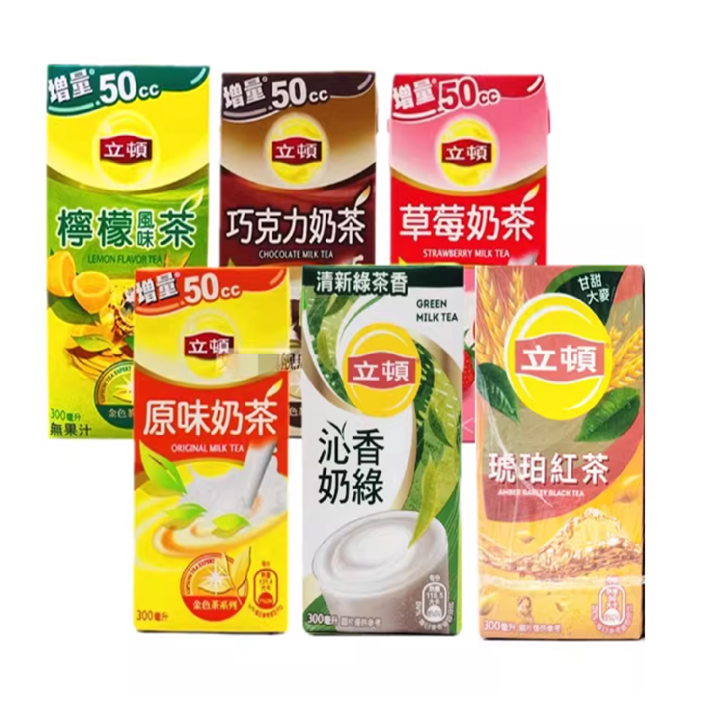 一份六盒包邮台湾立顿奶茶原味/鲜漾奶绿/草莓/柠檬茶/巧克力