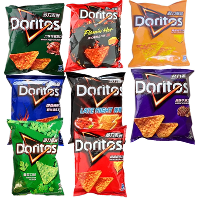 台湾多力多滋香菜薯片劲脆Doritos玉米片代购膨化零食优选原料