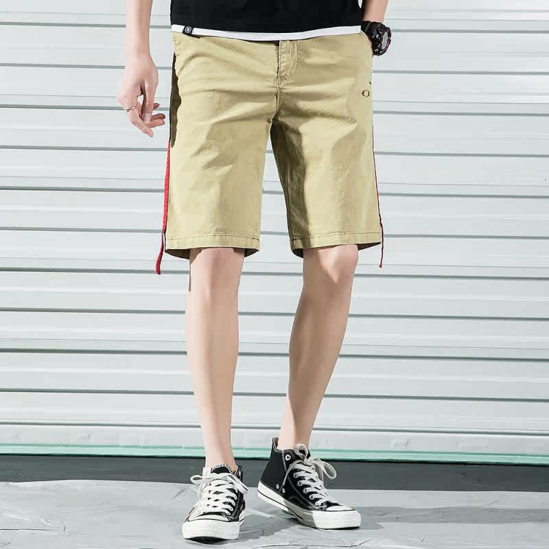 戶外潮流新款青年插色繡花休閑短褲 卡其AA35-2019-4在類目 男裝, 休閒褲中 - 來自Buy2taobao.com提供專業的淘寶代購服務