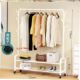 one clothes Hanging bedroom rack hanger drying pole simple