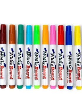 12 Colors Whiteboard Markers Erasable Colorful Marker Pens L