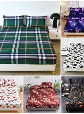 soft single bed sheets fitted sheet pillow cases cover 床笠
