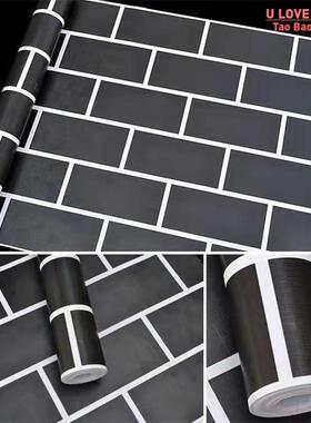 Brick Pattern Self-adhesive Wallpaper Store Waterproof Wall