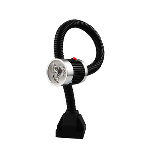 灯ED机床射L长臂车床工作灯 螺丝E固定座2向软管灯3w2万0vi.