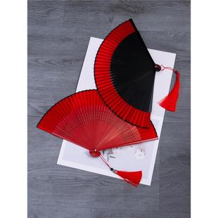 雪龙吟舞蹈扇子2024新款 六一儿童节扇子国风爵士折扇象王行演出扇