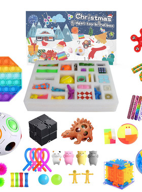Fidget Toys Set Christmas Advent Calendar With 24 Antistress