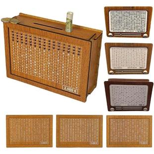 Wooden Money Box with Counter Children Money Saving Box Pigg