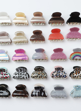 4PCS/Set 4CM Acrylic Flower Hair Claw Clip Women Girls Shinn