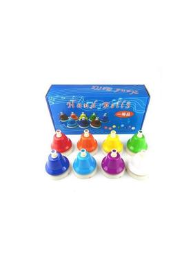 Desk Bells Rainbow Diatonic Hand Bell toy for Kids Musical L
