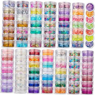 7Colors/Set Shinning Glitter Sequ Gel For Party Christmas DI