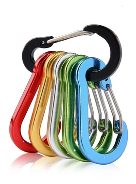 Fishing CC1 6Pcs Aluminum Alloy Carabiner Keychain Outdoor C