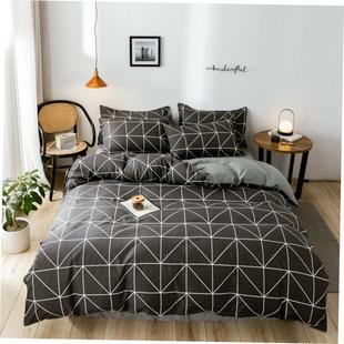 4pc bedsheet set flat sheet student bed cover single/double