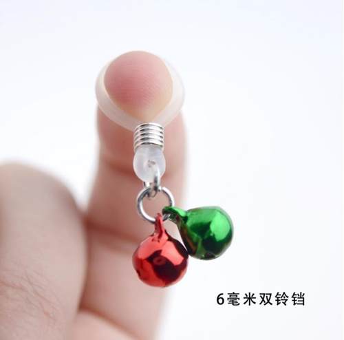 乳头拉长环无需穿孔男士乳钉女无洞乳环铃铛胸钉情趣时尚性感体环