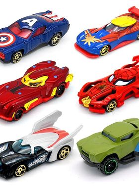 Avengers Car Toys Captain America Hulk Ironman Spiderman Fig
