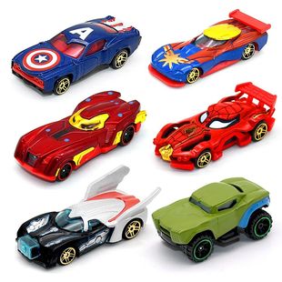 Avengers Car Toys Captain America Hulk Ironman Spiderman Fig
