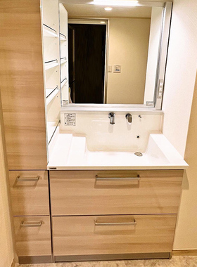 日本cleanup洗面台S系列原装进口浴室柜卫生间洗漱台池一体简易