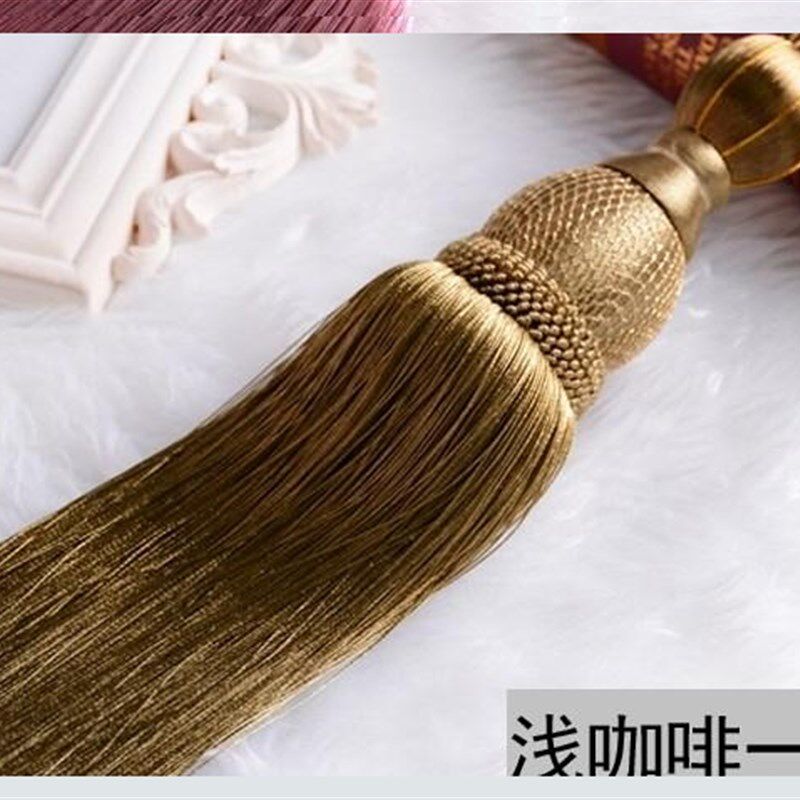 窗式装饰绑窗帘穗配件球挂吊球皇宫l红色绑帘中用绑带绳