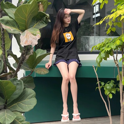 NOUNS#1546黑色纯棉T恤