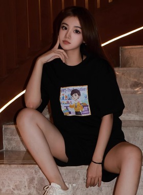 ENTJ#119黑色纯棉T恤