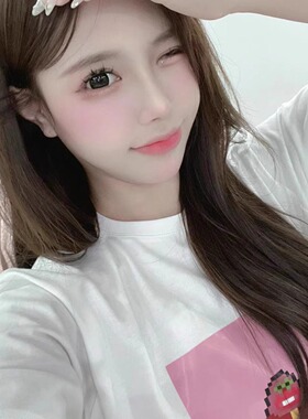 呆头猩#R0090白色纯棉T恤