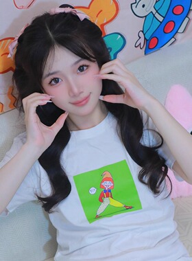 十三咦？小丑04白色纯棉T恤